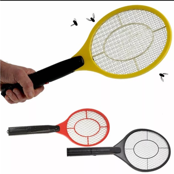 BUG ZAPPER INSECT PEST ZAP RACKET ELECTRIC SHOCK SAFE INSTANT- blue - Picture 9 of 9